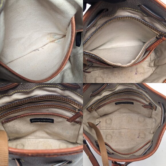 DOONEY & BOURKE Pebbled Leather Vintage Drawstring Bucket Bag - Picture 10 of 14